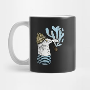 smoking seagull Mug